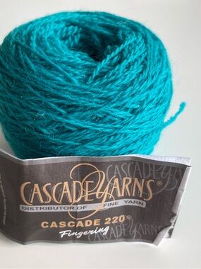 Cascade Yarns Cascade 220 Fingering Yarn - Tropical Green / Vibrant Teal